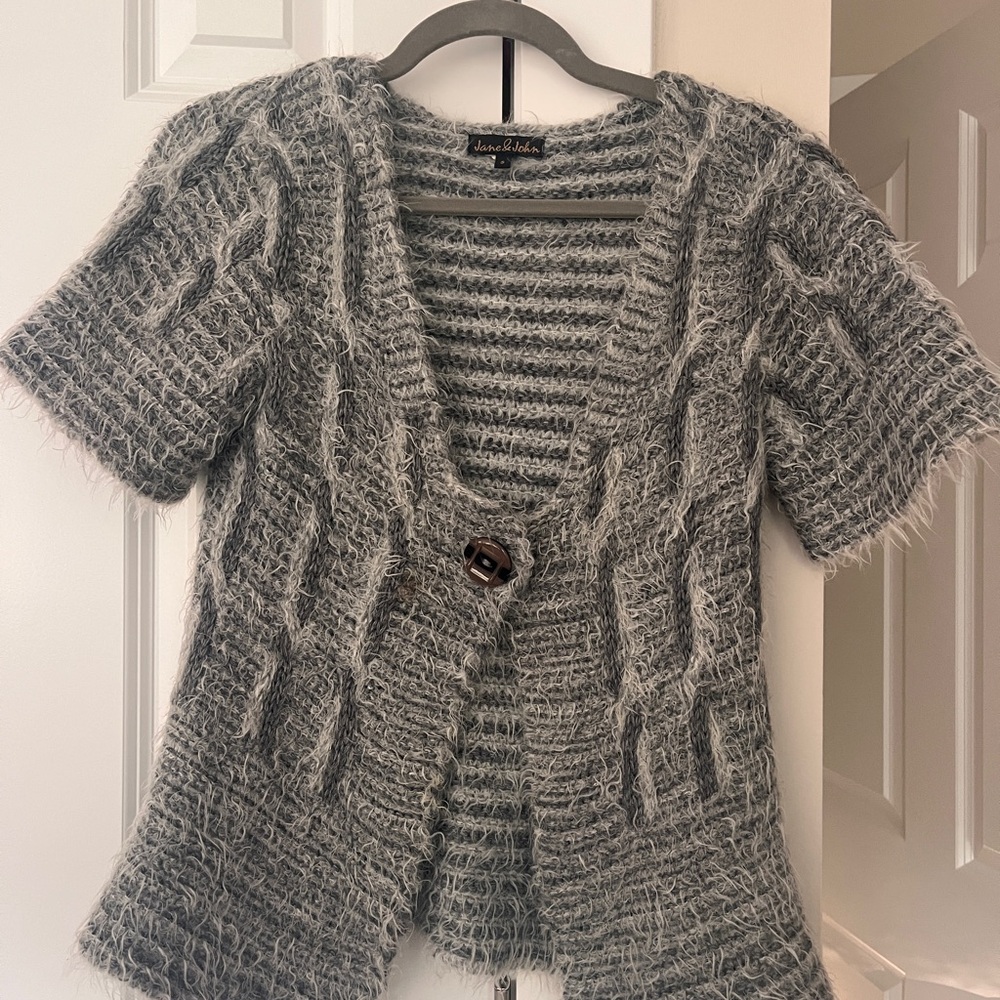 Women's Gray Shrug Sweater